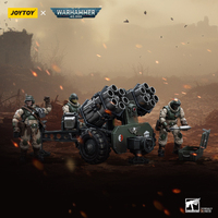 Joy Toy Warhammer 40k 1/18 Scale Astra Militarum Ordnance Team with Malleus Rocket Launcher Action Figure