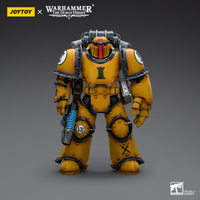 Joy Toy Warhammer Collectibles: 1/18 Scale Imperial Fists Legion MkIII Tactical Squad Sergeant with Pwr Fist