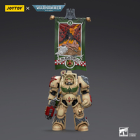 Joy Toy Warhammer Collectibles: 1/18 Scale Dark Angels Deathwing Ancient with Company Banner