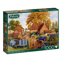 Jumbo 1000pc Autumn On The Farm Jigsaw Puzzle