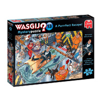 Jumbo 1000pc Wasgij? Mystery 13 Purrfect Escape Jigsaw Puzzle