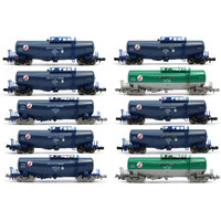 Kato N TAKI 4300 & TAKI Japan Oil Teminal Oil Freight Car Set (10pcs)