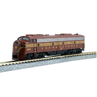 Kato N EMD E9A PRR tuscan red #5887 Diesel Locomotive