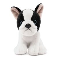 Living Nature French Bulldog Puppy (Black & White) Plush Toy