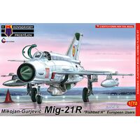 Kovozavody 1/72 MiG-21R Fishbed H European Users Plastic Model Kit 0086