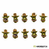 Kromlech Orc "Afrika Korps" Heads (10) 