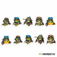 Kromlech Orc Pilot Heads (10) 