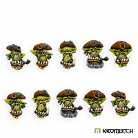 Kromlech Orc Pirate Heads (10)