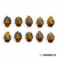 Kromlech Omega Legion Helmet Heads (10)