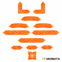 Kromlech Chaos Deployment Zone Markers Set - Orange