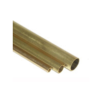 K&S Brass Square Tube 6 x 300mm 0.45 Wall (2)