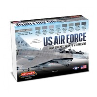 LifeColor Modern US Air Force Grey Schemes (22ml x 8)