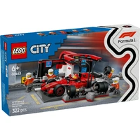 LEGO City F1 Pit Stop & Pit Crew with Ferrari Car 60443