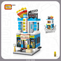 LOZ Mini Street Movie Theatre Mini Building Bricks LOZ1635