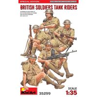 Miniart 1/35 British Soldiers Tank Riders. Special Edition Plastic Model Kit 35299