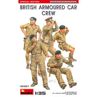 Miniart 1/35 British Armoured Car Crew.Special Edition Plastic Model Kit