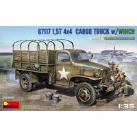 MiniArt 1/35 G7117 1,5T 4x4 Cargo Truck w/Winch Plastic Model Kit