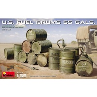 Miniart 1/35 U.S. Fuel Drums 55 Gals. 35592 Plastic Model Kit