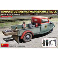 Miniart 1/35 Tempo E400  Railway Maintenance Truck with Personnel Plastic Model Kit