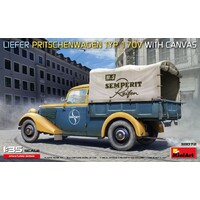 Miniart 1/35 Liefer Pritschenwagen Typ 170V with Canvas Plastic Model Kit