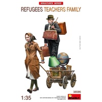 Miniart 1/35 Refugees. Teachers Family Plastic Model Kit