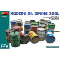 MiniArt 1/48 Modern Oil Drums (200l) Plastic Model Kit