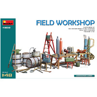 Miniart 1/48 Field Workshop Plastic Model Kit