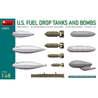 Miniart 1/35 U.S. Fuel Drop Tanks and Bombs Plastic Model Kit