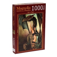 Magnolia 1000pc Woman and Dragon Jigsaw Puzzle