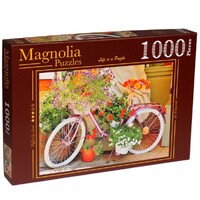 Magnolia 1000pc Bicycle with Flowers Jigsaw Puzzle