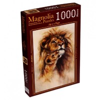 Magnolia 1000pc Lion and Her Baby Jigsaw Puzzle