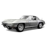 Maisto 1/18 1965 Chevrolet Corvette Coupe - Silver - Diecast