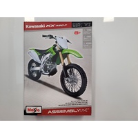 Maisto 1/12 Assembly Line Kawasaki KX 450F Motorcross Dirt Bike Diecast Assembly Kit