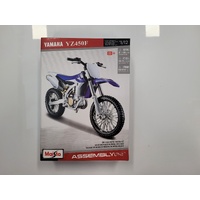 Maisto 1/12 Assembly Line Yamaha YZ 450F Motorcross Dirt Bike Diecast Assembly Kit