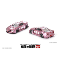 Mini GT 1/64 Nissan Skyline GT-R (R34) Kaido Racing Factory V1 Diecast Model Car