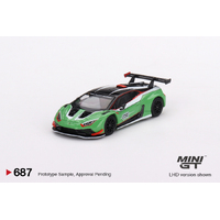 Mini GT 1/64 Lamborghini Huracan GT3 EVO2 Presentation Diecast Car