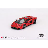 Mini GT 1/64 Lamborghini Countach LPI 800-4  Rosso Mars Diecast Model