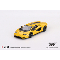 Mini GT 1/64 Lamborghini Countach LPI 800-4 New Giallo Orion Diecast Model Car