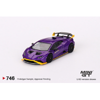 Mini GT 1/64 Lamborghini Huracán STO Viola Pasifae Diecast Model Car