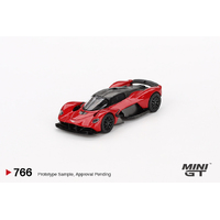 Mini GT 1/64 Aston Martin Valkyrie Hyper Red Diecast Model Car