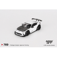 Mini GT 1/64 Toyota GR86 LB?Nation White Diecast Model Car