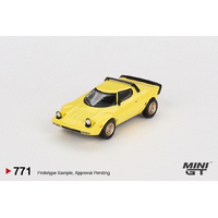 Mini GT 1/64 Lancia Stratos HF Stradale  Giallo Fly Diecast Model Car