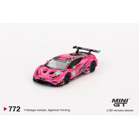 Mini GT 1/64 Lamborghini Huracán GT3 EVO2 #83 Iron Dames IMSA 2023 Daytona 24 Hrs Diecast Model Car