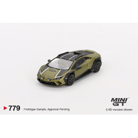 Mini GT 1/64 Lamborghini Huracán Sterrato Verde Gea Matt Diecast Model Car