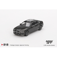 Mini GT 1/64 BMW i7 xDrive60 Dravit Grey Diecast Model Car