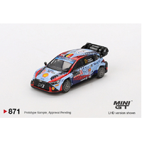 Mini GT 1/64 Hyundai i20 N Rally1 Hybrid #11 2024 Rallye Monte-Carlo Winner  Diecast Model Car