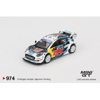 Mini GT 1/64 Ford Puma Rally1 #13 M-Sport Ford WRT 2024 Rally Monte Carlo Diecast Model Car