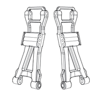 MJX Rear Lower Suspension Arms [16250]