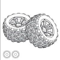 MJX Truggy tyres [16300B]