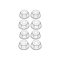 MJX M4 Wheel Lock Nut (8pcs) [M40] (Suits MJX-10208)